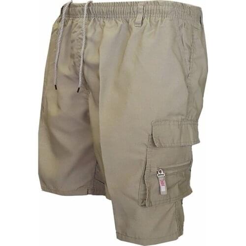 Summer Gym Quick-Drying Shorts Casual Fitness Streetwear Mens Jogging Short Pants Men Multi-Pocket Sport Casual Hip Cargo Short