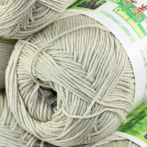 Lot of 1 BallsX50g Color optional Super Soft Natural Bamboo Cotton Knitting Yarn Sage Green 322-924