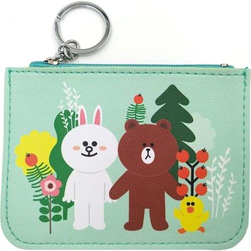 Mini Cartoon Coin Purse Bear Rabbit Pattern For Children Girls Cute Cheap Coin Pocket Small Card Holder Case Money Bag Wallets