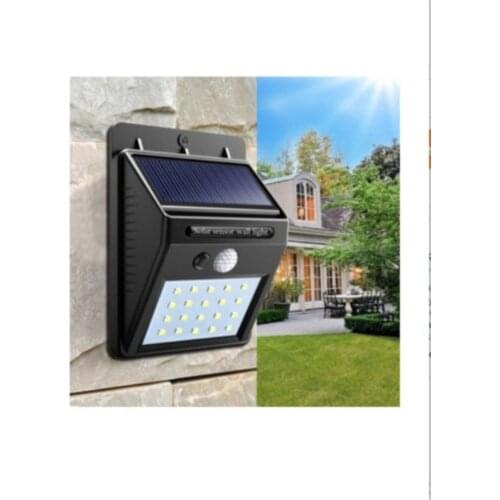 Solar Powered Motion Sensor 20 Leds Wall Lamp
