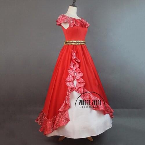 New Arrival Elena Princess Dress Costume For Adult Women Halloween Fancy Dress Cosplay Costume Custom Made
