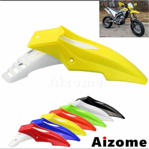 Yellow Supermoto Bikes Motorcycle Front Fender Enduro Front Mudguard For Suzuki DR DRZ RM RMZ Yamaha WR YZ YZF Motocross Fender