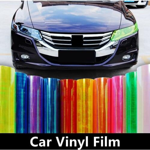 Car Chameleon Light Film Headlight Color Change Film Phantom Light Film Motorcycle Translucent Lamp Film Protection Vinyl Film