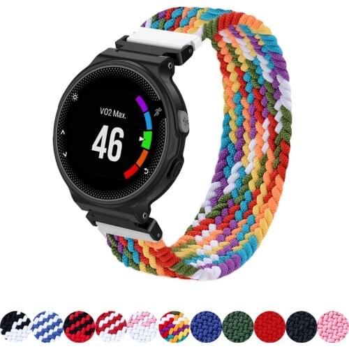 Correa Braided Strap for Garmin Forerunner 735XT 220 230 235 630 620 735 Approach S20 S5 S6 Band Solo Loop smart watch bracelet