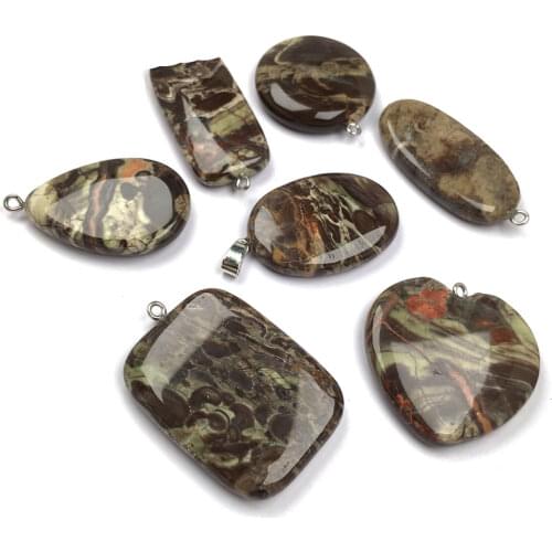 Natural Stone agates Pendant irregular shape Exquisite Pendants charms for Jewelry making DIY Necklaces Accessories size 20-35mm