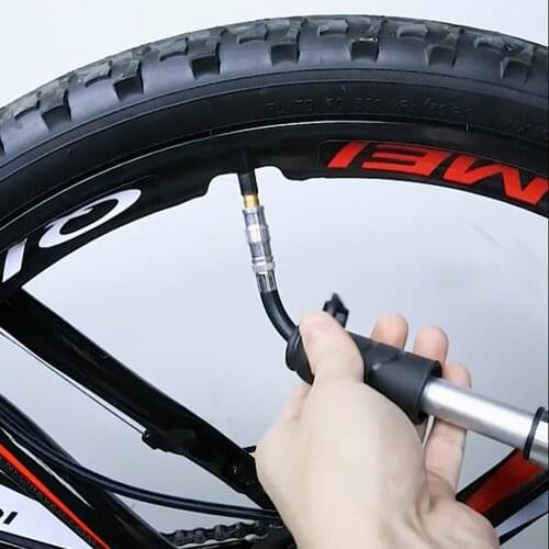 Portable Bicycle Pump 100PSI Aluminum Alloy Mini Hand Pump Valves Tire Inflator for Road MTB Bike Accessories