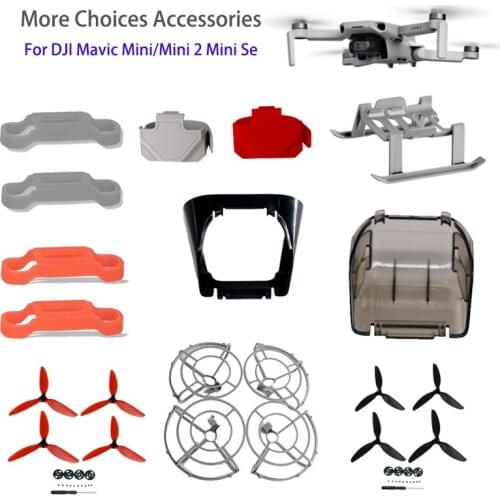 Drone Landing Gear for DJI Mavic Mini/MINI 2/Mini SE Drone Propeller Guard Holder Sunhood Sticker Film Battery Cover Accessories