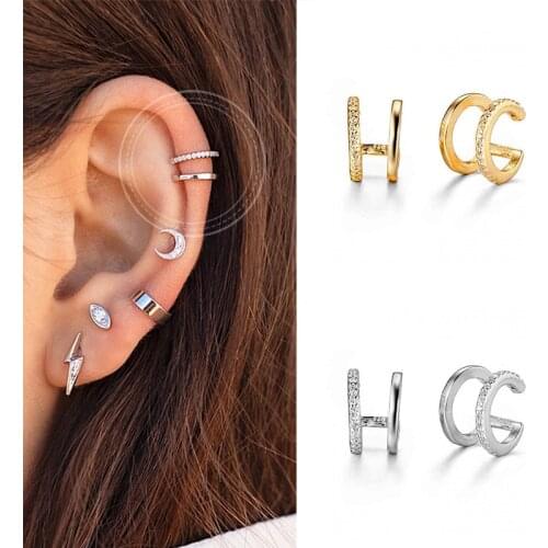 Prevent Allergies 925 Silver Minimalist Female Ear Clips Without Pierced Ears Exquisite And Fashion High-Quality Birthday Gifts
