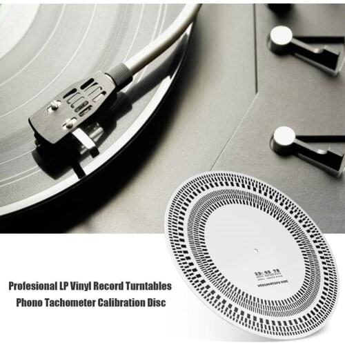 LP Vinyl Record Turntable Phono Tachometer Calibration Strobe Disc Stroboscope Mat 33 45 78 RPM