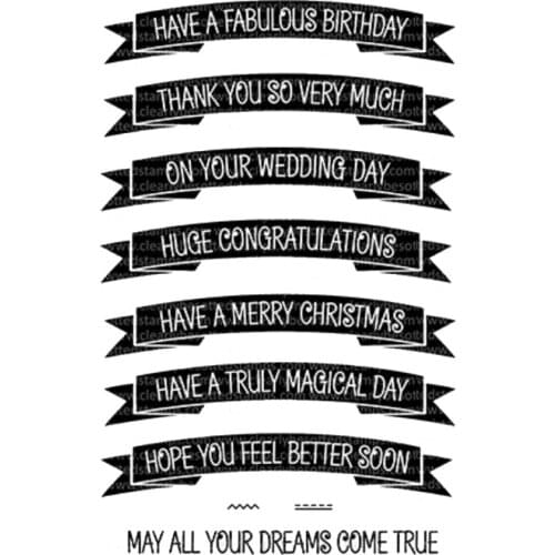 WORDS Transparent Clear Silicone Stamp/Seal for DIY scrapbooking/photo album Decorative clear stamp A0210