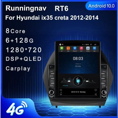 Runningnav For Hyundai ix35 creta 2012 2013 2014 Tesla Type Android Car Radio Multimedia Video Player Navigation GPS