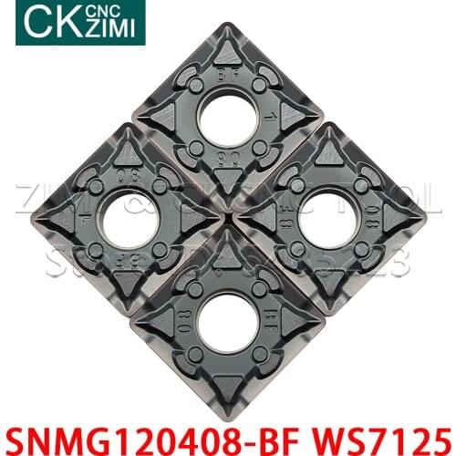 SNMG120408-BF WS7125 Carbide Turning Inserts CNC Lathe Blade Cutting Tools Holder high quality SNMG 120408 for stainless steel