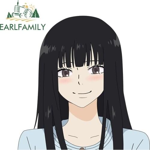 EARLFAMILY 13cm x 13cm for Kimi Ni Todoke Vinyl Car Stickers Motorcycle Helmet Waterproof Scratch-proof Window Trunk Decal