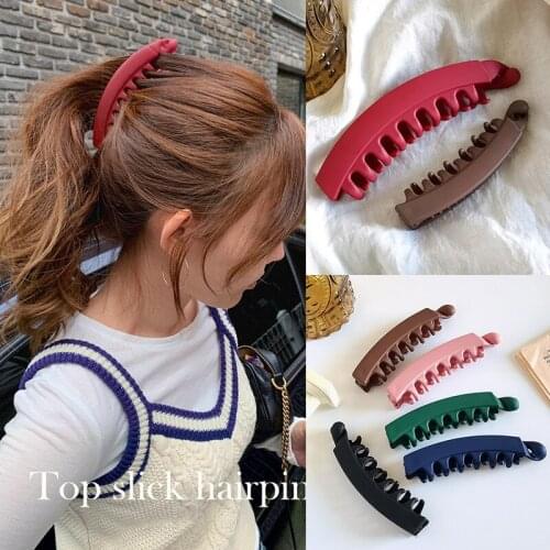 The back of the head is erected banana clip fashion simple Korean clip headdress female out all-match hairpin hair clips