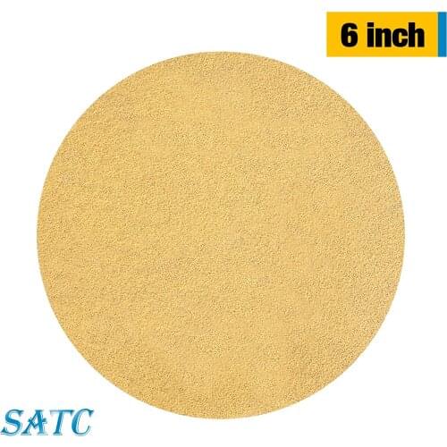 6Inch PSA Gold Sanding Discs Roll 120# Sticky Back Sandpaper Roll for Sander