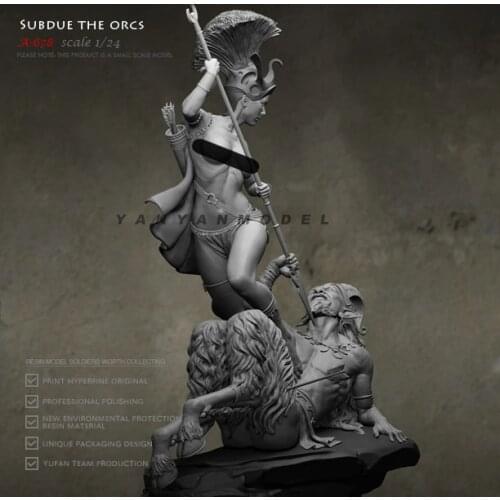 75mm 1/24 Resin model kits figure colorless and self-assembled A-678