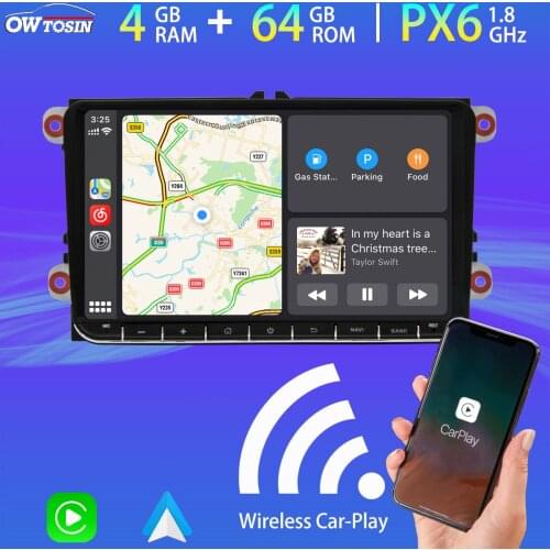 9" PX6 Android 10.0 Car Multimedia For VW Polo Golf Passat CC Tiguan Scirocco Skoda Yeti Superb GPS Radio HDMI DSP CarPlay 5*USB