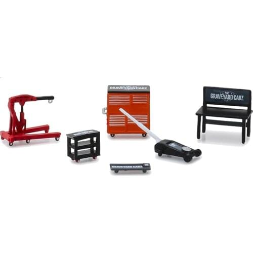 1:64 Graveyard Carz Shop Maintenance Tools Scene Accessories Diorama Car Model Miniature Carros Toys Free Shipping