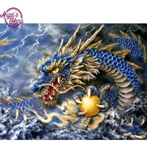 Full square drill diamond embroidery Dragon and Ball 5d diy diamond painting Cross Stitch Rhinestone mosaic decoration