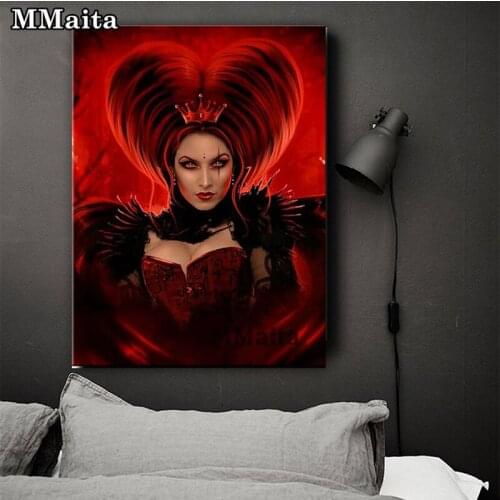 Diamond Painting Gothic Girl Rhinestones Diamond Portrait 5D Diy Full Square/Round Embroidery Beaded Darkness Woman Art GG5695