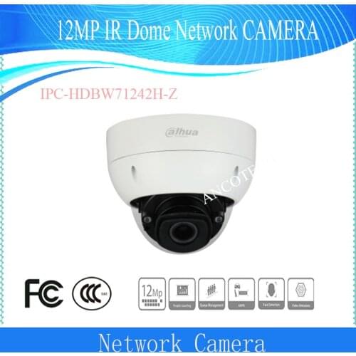 Free Shipping Dahua 12MP IR Dome WizMind Network Camera DH-IPC-HDBW71242H-Z High End Model in Stock