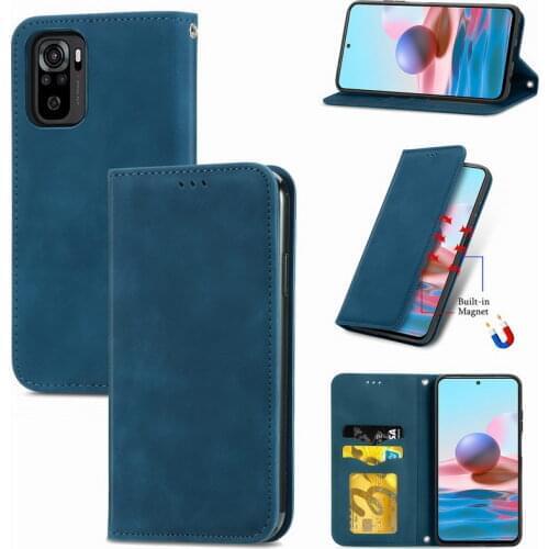 Flip Leather Case for Xiaomi Redmi Note 10 note10 Pro Wallet Magnet adsorption Back Cover For Redmi Note 9T 9 Pro 5G 8 Redmi K40