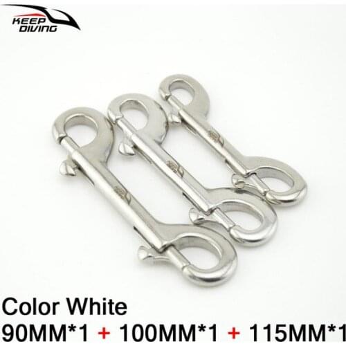 KEEP DIVING 316 Stainless Steel Scuba Diving Double Ended Hook BCD Chioce Snap Bolt kit Quick Draw