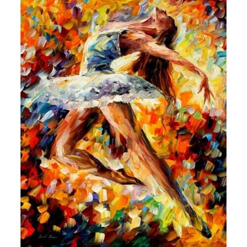 Beautiful Portrait paintings elevation palette knife oil painting on canvas wall pictures for living room