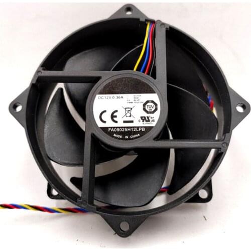 Replacement FA09025H12LPB 12V 0.36A Cooling Fan 4Pin PWM CPU 9CM Cooling Fan for Cooler Master I3 I5 I7 CPU Fan Repair Parts