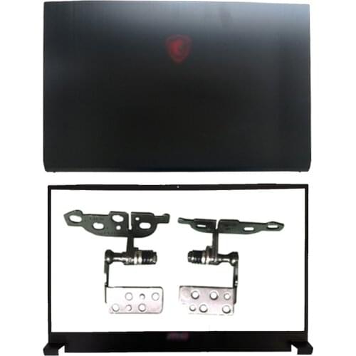 NEW Laptop LCD Back Cover/Front Bezel/LCD Hinges For MSI GF75 MS-17F1 MS-17F5 Series Top Case Black