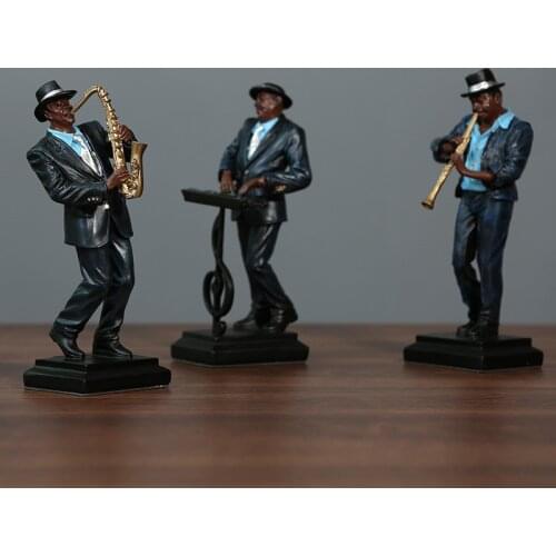 Retro simple music band characters living room home decoration creative TV cabinet wine cabinet ornaments home decoration