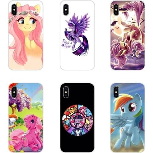 For Apple iPhone X XR XS 11Pro MAX 4S 5S 5C SE 6S 7 8 Plus ipod touch 5 6 Transparent TPU Case Cover My Little Pony Cartoon Cool