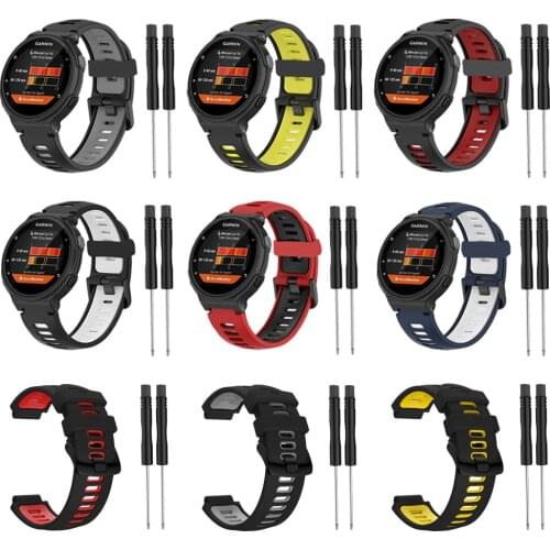 Silicone Strap For Garmin Forerunner 235 Bracelet Replacement Bands For Garmin Forerunner 220 230 235 630 620 735 S20 S5 S6