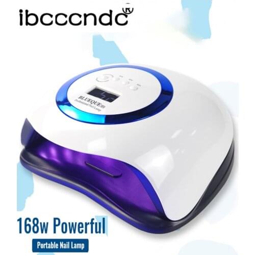 Ibcccndc 168W UV Lamp 42LED Nail Lamp Upgrade Manicure Lamp Nail Gel Dryer Lamp Professional Nail Material Cabin UV LED Nail Gel
