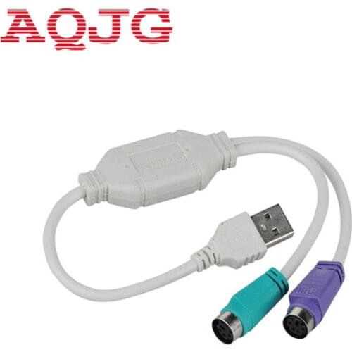 USB to PS2 PS/2 Cable Adapter Converter keyboard Mouse USB to PS2 Cord Converter Adapter For Keyboard Mouse Computer cable AQJG