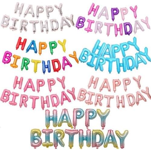 Happy Birthday Party Balloons Multicolor Balloons Latex Balloons for Kids Adult Anniversary Party Decoration