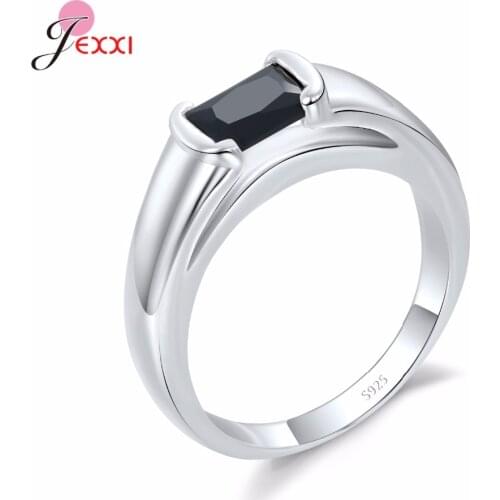 Fashion Crystal Wedding Ring For Girl Lady Hot 925 Sterling Silver Rings For Women Engagement Anniversary Party Accessory