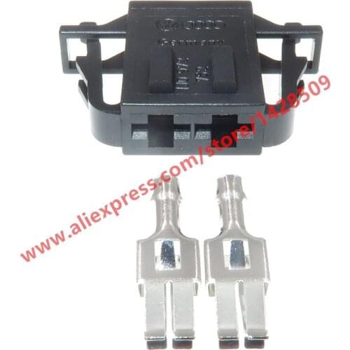 10 Sets 2 Pin Electrical Blower Fan Motor Pigtail Plug Female Automotive Connector For VW Skoda Audi 1J0 972 752 1J0972752