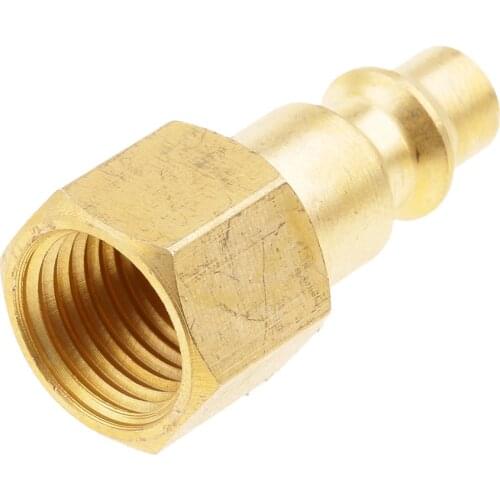 10 Pieces Industrial Series Air Tool Quick Coupler Plug Connector 1/4