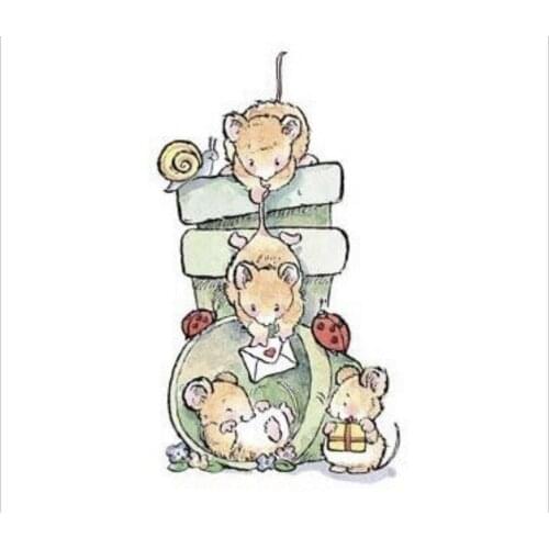 10x8 mouse New Transparent Clear Rubber Stamp Sheet Cling Scrapbooking Photo Album PaperCard DIY Craft