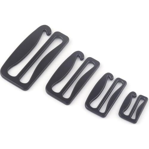 18-50mm G Hook Black Metal Adjuster Slide Buckles,Dog Collar Hardware Strap Buckles Making Purse Backpack Webbing Supplies