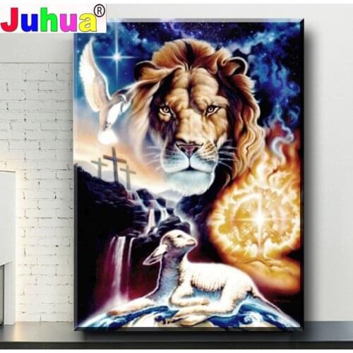 2021 New diamond painting Painting Lions, Sheep and Birds Painting with Diamonds Art Crystal Craft Decor home Gift