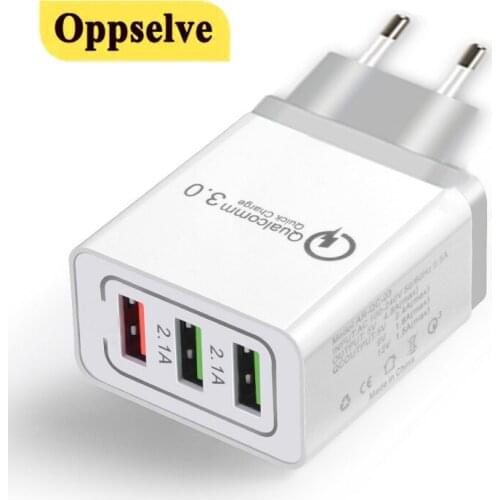 3 Port USB Car Charge Quick Mini Fast Charging 3.0 Adapter For iPhone Samsung Xiaomi Huawei Mobile Phone Charger Adapter in Car