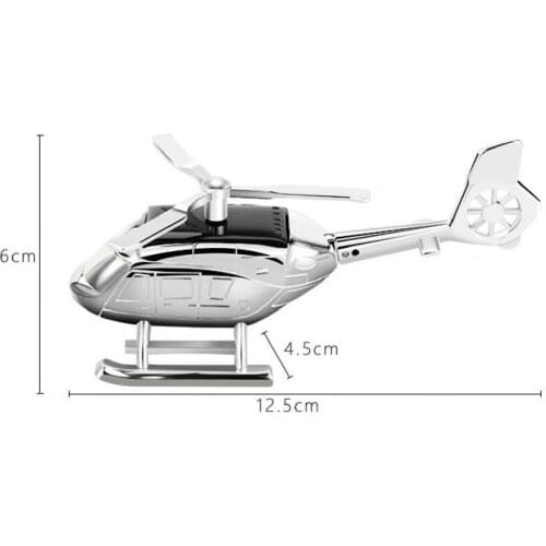 40% Dropshipping!! Car Air Freshener Solar Mini Rotary Helicopter Zinc Alloy Car Perfume Diffuser Ornament for Vehicles
