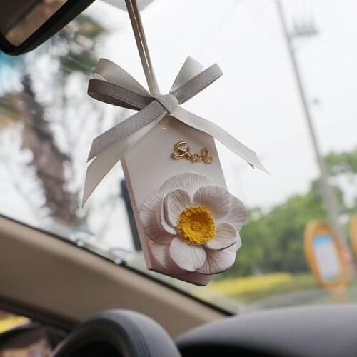 Car pendant, car rearview mirror pendant, jewelry goddess model, car aromatherapy anemone car perfume pendant
