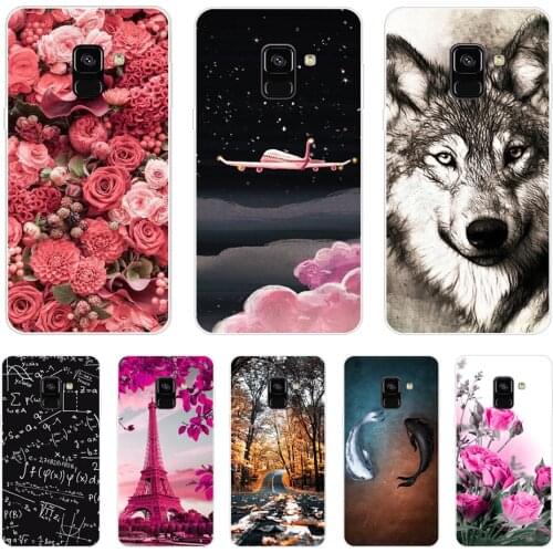 For Cases Samsung Galaxy A8 2018 Case Samsung A8 A 8 Plus 2018 Cover Soft Silicone TPU Phone Case Coque Capa Protector Bumper