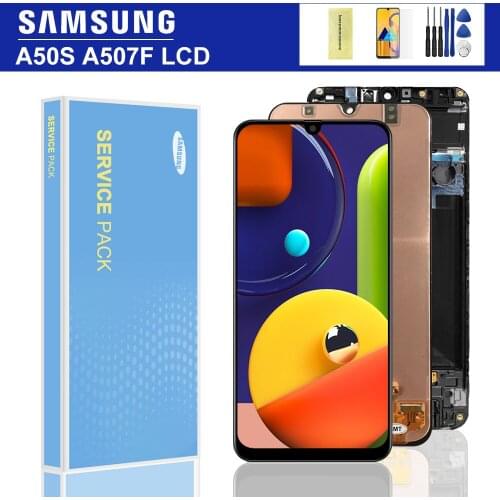 Original 6.4" For Samsung Galaxy A50S A507 A507F Display Touch Screen Digitizer Assembly Replacement For Samsung A50S LCD
