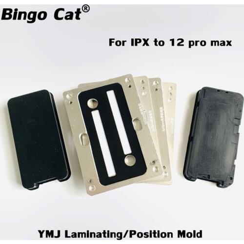 For iPhone 12Pro 12Promax 11 pro 12 mini YMJ Laminating Mold Glass OCA Frame LCD Touch Lamination Mould Display Refurbish Repair