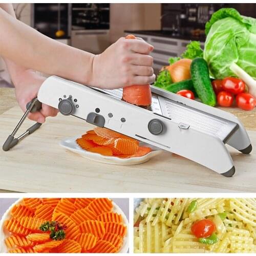 Potato Tomato Shredder Adjustable Multifunctional Manual Vegetable Cutter Shred and Slice Machine Professional Grater