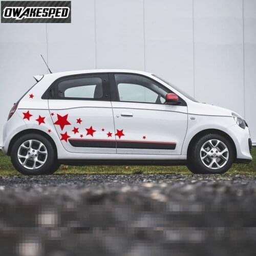 For-Renault Twingo Clio Cute Styling DIY Customized Decal 1 set Pentagram Graphics Car Body Door Side Decor Stickers